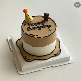 4英寸小熊站岗（百分百进口动物奶油）