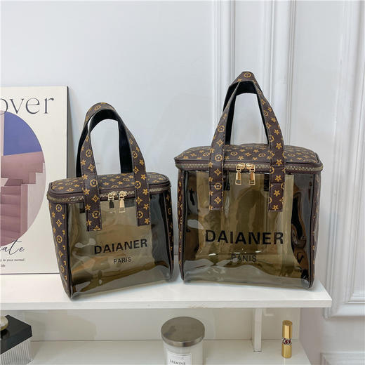 【“包”容万物，无所畏惧】半透明手包旅行，化妆包大容量；防水收纳，高颜值洗漱包，优雅又大方的高颜值化妆包，伴你旅行，便捷收纳，不错过时尚气息！ 商品图12