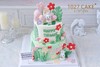 1027CAKE | 小兔子 双层款式 翻糖装饰 周岁 商品缩略图1