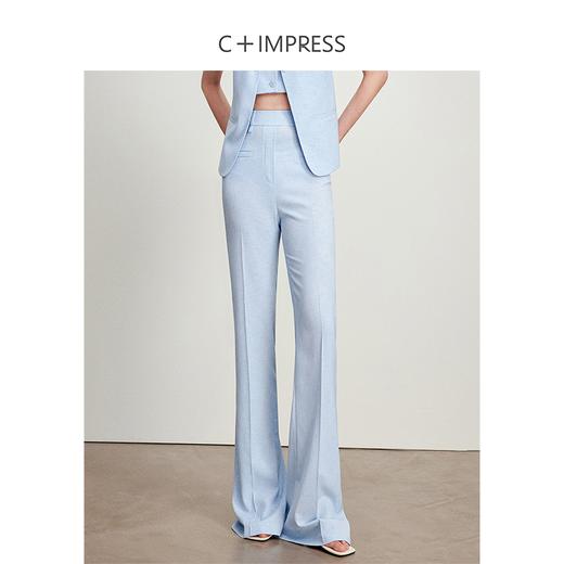 西嘉C+IMPRESS/西嘉静奢风醋酸后开衩假两件马甲MJ2401073 商品图2