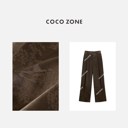 COCO ZONE2024春季高级感直筒裤时尚百搭休闲阔腿裤24C10366 商品图2