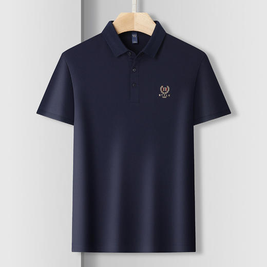 【蚕丝棉】罗蒙男士万针绣商务polo衫男短袖男夏季薄款男士短袖t恤男 商品图3