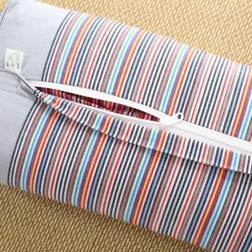 TZF-纯棉老粗布枕头枕套荞麦壳枕头芯成人护颈枕头套装荞麦枕头学生枕 商品图3