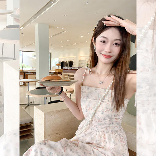 <曾小咸推荐>【气质映像】吊带连衣裙 商品图1