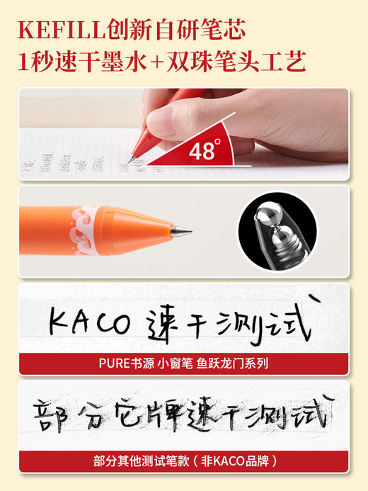 KACO 鱼跃龙门系列中性笔0.5黑 商品图4
