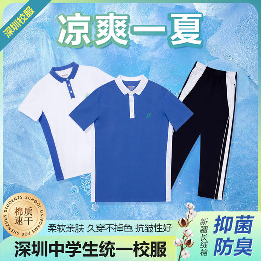 夏季中学生运动校服套装高级版-跨乐校服 商品图1