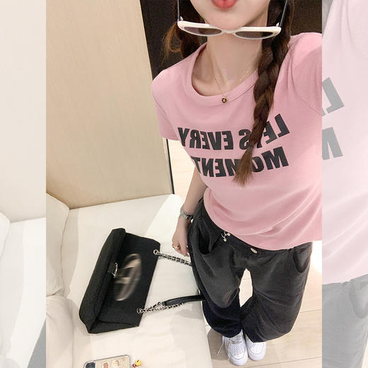 <曾小咸推荐>【衣橱tee不嫌多】三色字母T恤 商品图4