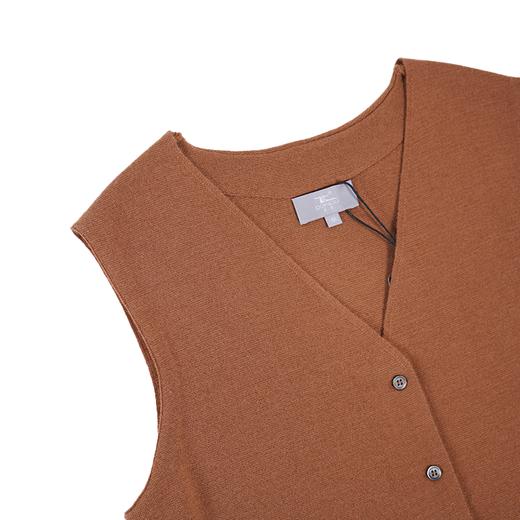 DWCC4200AN  山羊绒 东黎羊绒 女士精仿针织休闲时尚舒适V领系扣马甲 商品图4