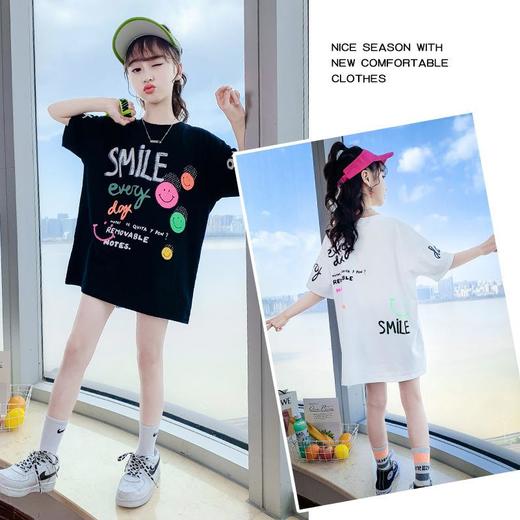 女童套装夏季2024新款儿童休闲洋气运动夏装女大童夏款运动两件套 商品图2