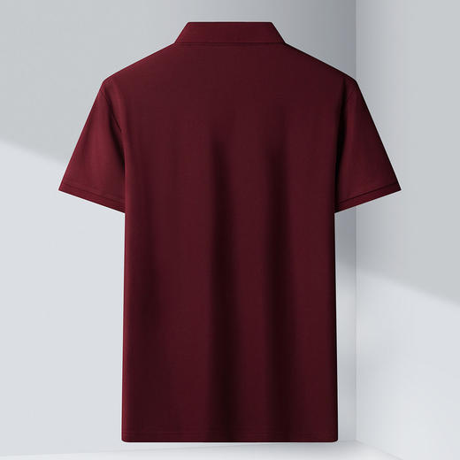 【含桑蚕丝莫代尔】罗蒙男士商务polo衫男短袖t恤男夏季冰丝t恤男 商品图4
