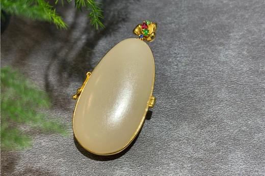 【御珠宫坊】金镶藕粉吊坠 商品图4