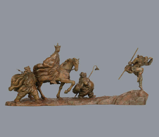 宇达青铜摆件 刘艺杰限量99版作品《西行记》艺术摆件  长69cm 商品图0