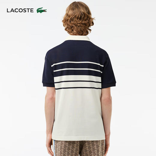 【海南专供价】Lacoste法国鳄鱼男装新款经典拼色短袖Polo衫PH8135-10 商品图1