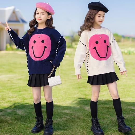 女童毛衣春装新款2024洋气童装儿童中大童套头针织衫春秋卡通潮款 商品图3
