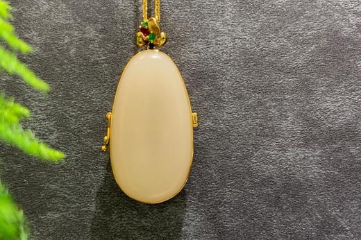 【御珠宫坊】金镶藕粉吊坠 商品图0