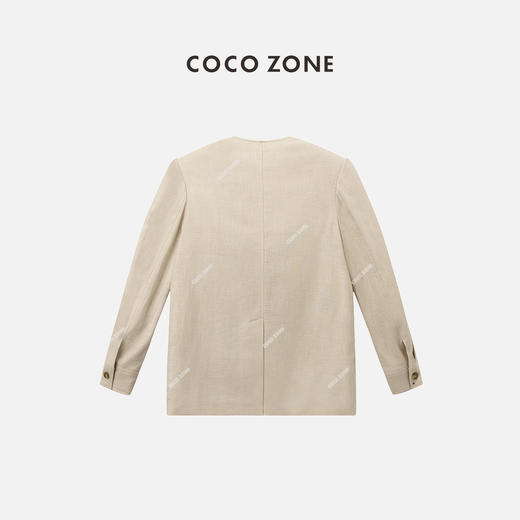  COCO ZONE2024高级感翻领多口袋西装外套小香风西服24C10327 商品图1