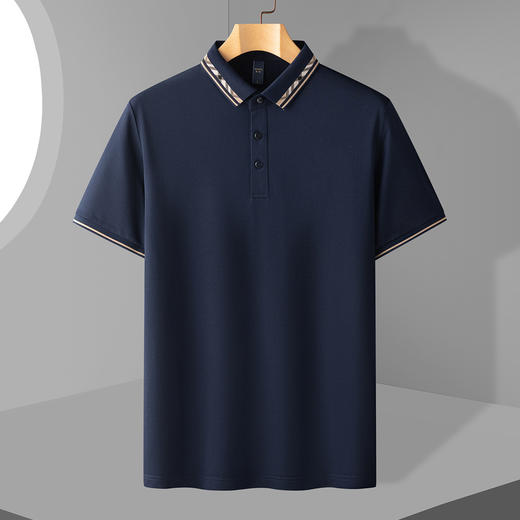 【撞色领】罗蒙男士提孔双面领polo衫男短袖男夏季薄款速干t恤男短袖 商品图6