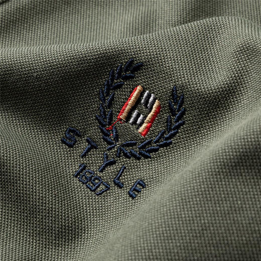 【蚕丝棉】罗蒙男士万针绣商务polo衫男短袖男夏季薄款男士短袖t恤男 商品图6