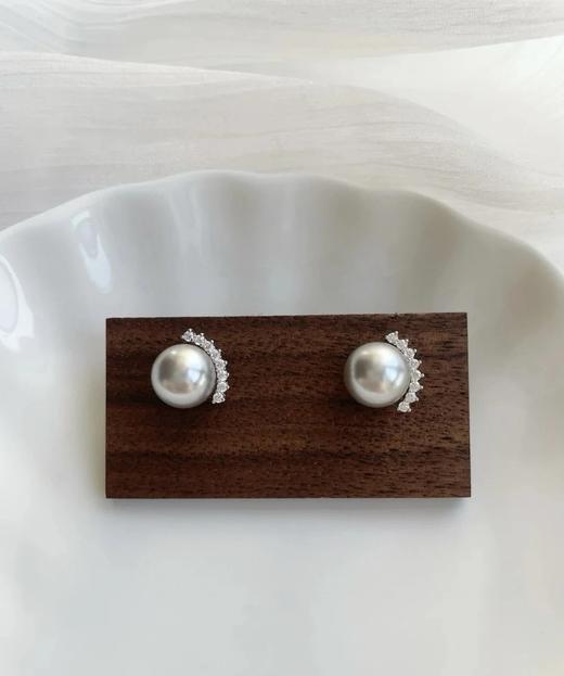 超美！！精致锆石珍珠高级感耳钉 商品图10