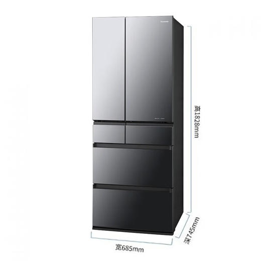 松下（panasonic）588升 NR-F607HX 钢化玻璃面板 日本原装进口 风冷无霜变频冰箱 纳偌怡X除菌净味 -3微动保鲜 (白色)钢化玻璃NR-F607HX-W5 588升 商品图2