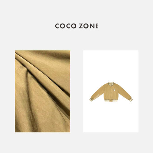 COCO ZONE2024字母印花棒球服外套立领单排扣气质上衣CC2A0391 商品图2