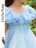 littletime女童连衣裙2024春夏新款短袖中大儿童洋气泡泡袖公主裙 商品缩略图2
