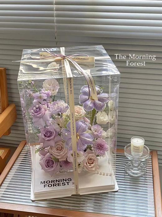 【蛋糕盒花】透明方形礼盒（4寸/6寸） 商品图4