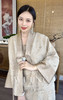 【雾境定制】兰亭风月系列烂花绡精致感丝织肌理新中式直襟马褂短外套 3204032 商品缩略图3