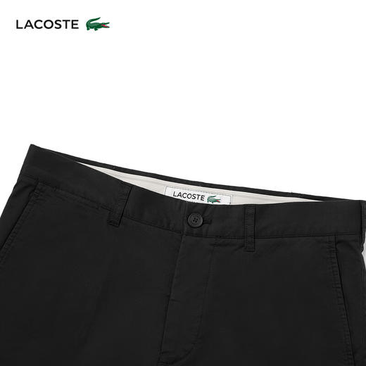 【海南专供价】Lacoste法国鳄鱼男装新款锥形裤时尚纯色休闲裤长裤HH1563-98 商品图2