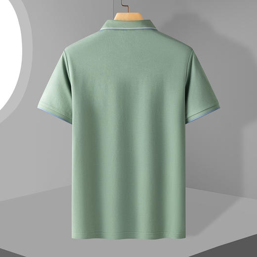 【含桑蚕丝】罗蒙夏季商务男士polo衫百搭休闲男t恤短袖polo衫 商品图8