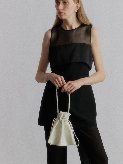 VC｜SS24139 Amada long tank [ 无袖背心  黑 ] 商品图3