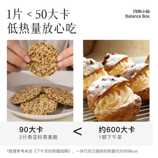 【独立包装】均衡小站 奇亚籽燕麦脆 100g/盒 多种膳食纤维 商品图2
