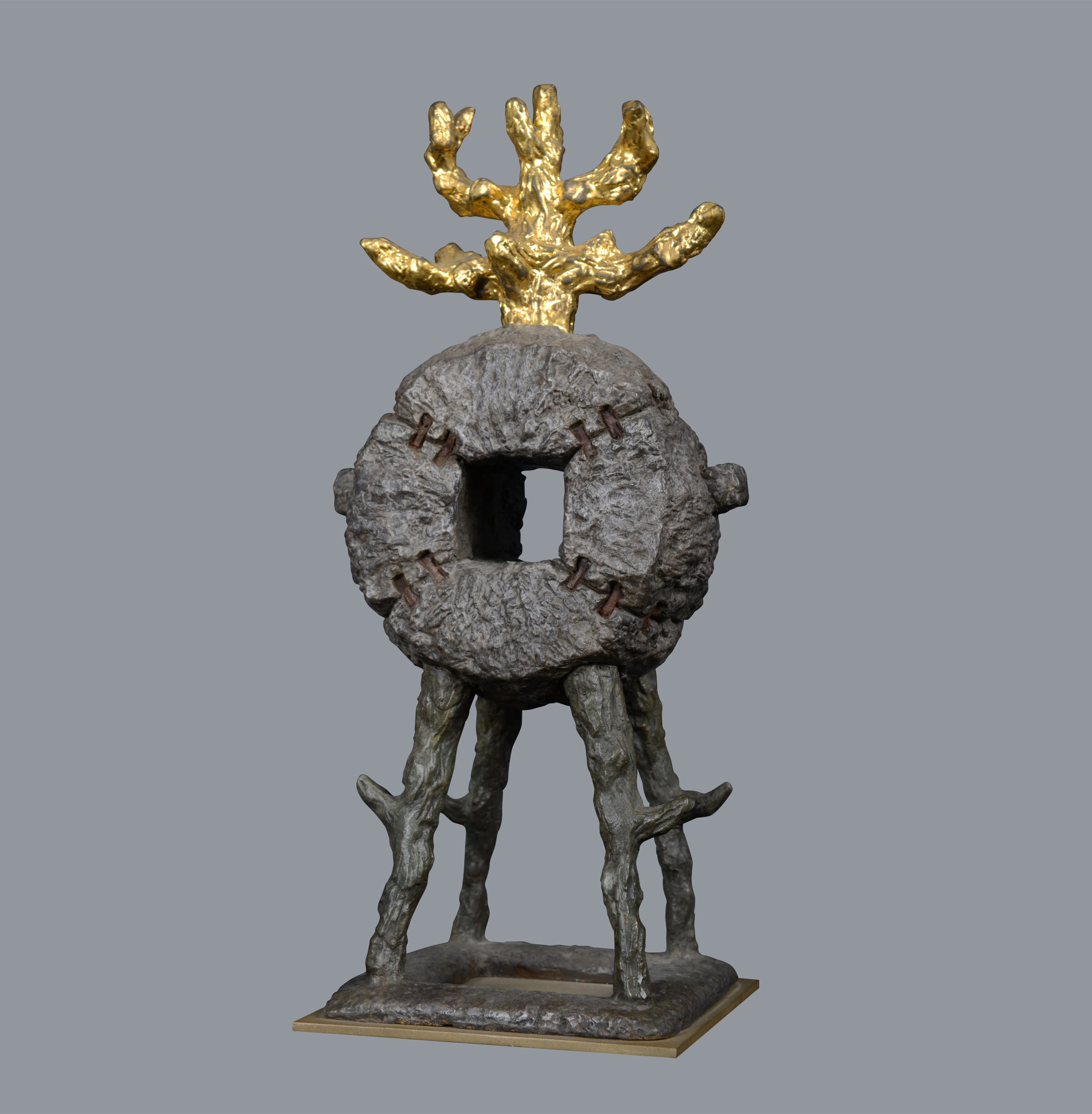 宇达青铜摆件 潘松限量99版作品《鼓》艺术摆件  鼓34.5cm