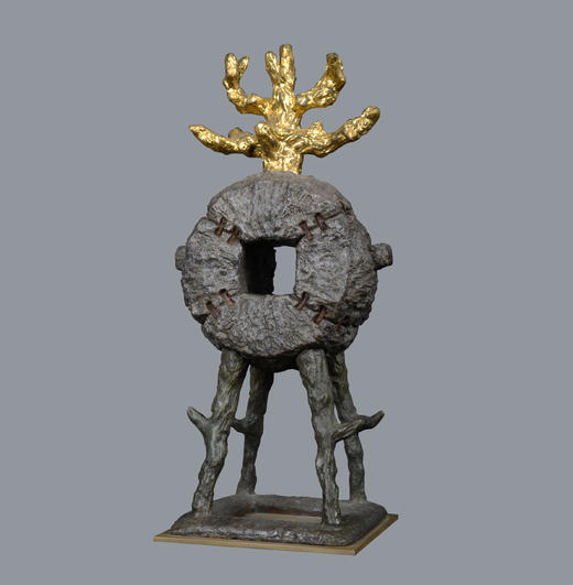 宇达青铜摆件 潘松限量99版作品《鼓》艺术摆件  鼓34.5cm 商品图0