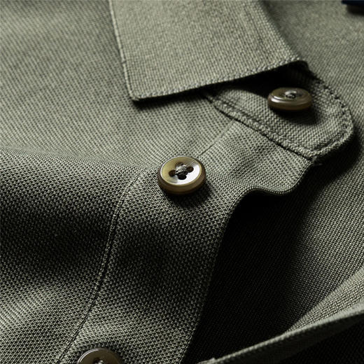 【蚕丝棉】罗蒙男士万针绣商务polo衫男短袖男夏季薄款男士短袖t恤男 商品图7