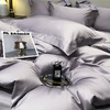 自然醒60支贡缎长绒棉简约纯色四件套轻奢级数码印花拼角四件套高品质礼单双人床上用品三件套KY 商品缩略图8