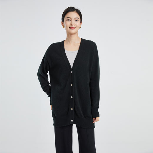 东黎 • 山羊绒女士秋季休闲百搭 V领开衫 4190 商品图6