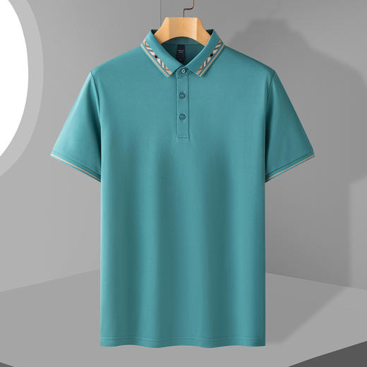 【撞色领】罗蒙男士提孔双面领polo衫男短袖男夏季薄款速干t恤男短袖 商品图3