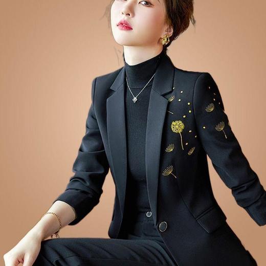 TZF-西装外套女高端职业套装韩版时尚气质女神范女士刺绣西服 商品图0
