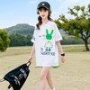 女童夏季宽松韩版短袖2024新款中大童卡通中长款T恤儿童洋气t恤潮 商品缩略图2