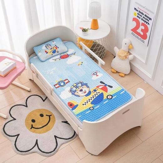 【凉席选的好，宝宝睡的更香！】卡通凉感冰丝乳胶凉席夏凉被，幼儿园午睡可折叠可机洗儿童空调软席，既是床单也是凉席-lm！ 商品图13