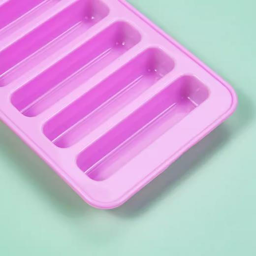 10连硅胶长条模 长条巧克力手指模型方条糖果布丁烘焙DIY模具 商品图2