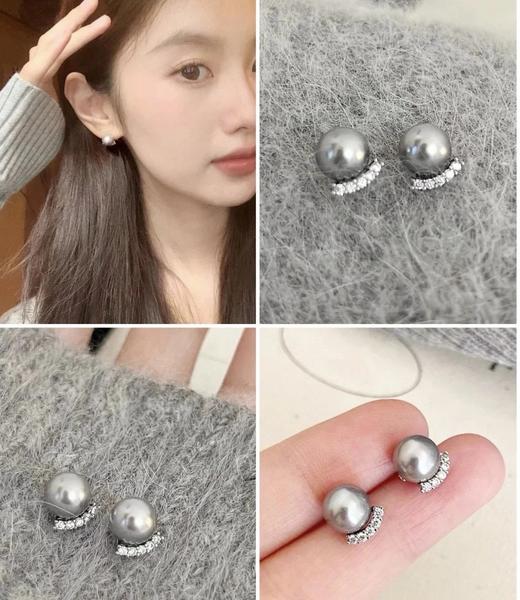 超美！！精致锆石珍珠高级感耳钉 商品图11