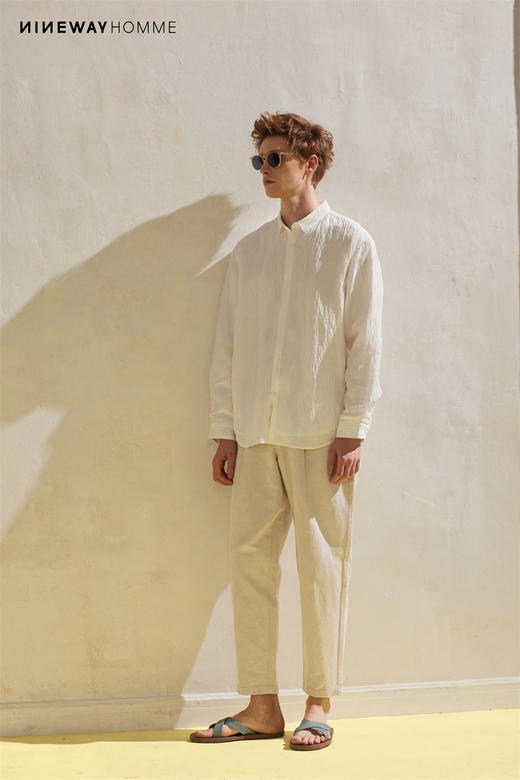 102039纯色质感长袖衬衣 商品图2