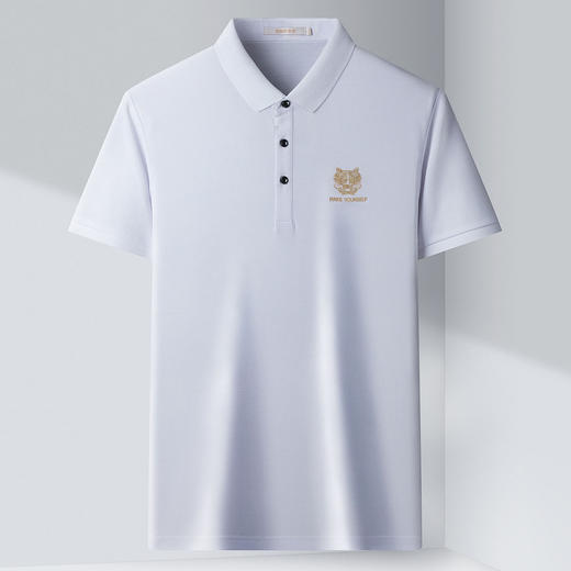 【速干珠地】罗蒙男士夏季经典绣花polo衫男短袖t恤男 商品图1