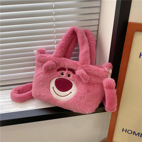 【巨能装！轻松随行】小公主们的必备！可爱毛绒化妆包，大容量，轻盈便携，高颜值卡通收纳包，柔软手感超舒适！