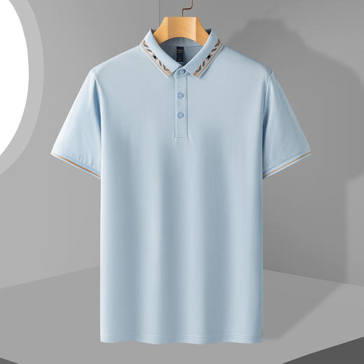 【撞色领】罗蒙男士提孔双面领polo衫男短袖男夏季薄款速干t恤男短袖 商品图5