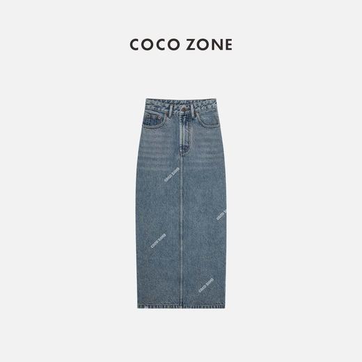 COCO ZONE“懒系半裙”2024休闲风简约显瘦牛仔裙百搭时尚半身裙24C10247 商品图0