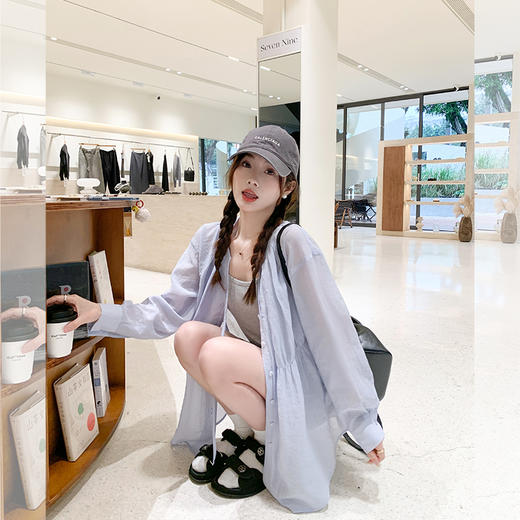 <曾小咸推荐>【韩系慵懒】衬衫+吊带连衣裙 商品图3