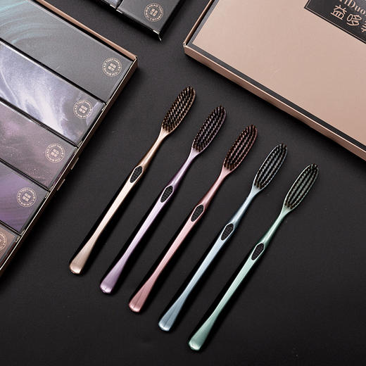 「5支礼盒装！抖音同款」大头牙刷礼盒装 软毛成人家用懒人刷头4.5cm加长款口腔护理 商品图3